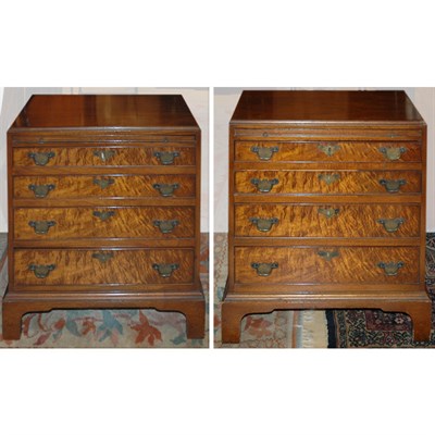 Lot 283 - Pair of George III Style Mahogany Bachelor's...