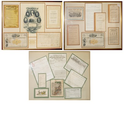 Lot 120 - [William H. Vanderbilt] COLLAGES OF MATERIAL...
