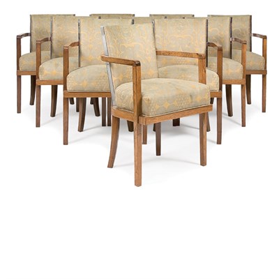 Lot 231 - Jacques Adnet French, 1900-1984 Set of Ten...