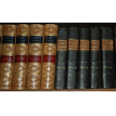 Lot 201 - [BINDINGS] Group of thirty-five leather-bound...