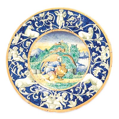 Lot 147 - Italian Maiolica Plate Urbino, mid 16th...