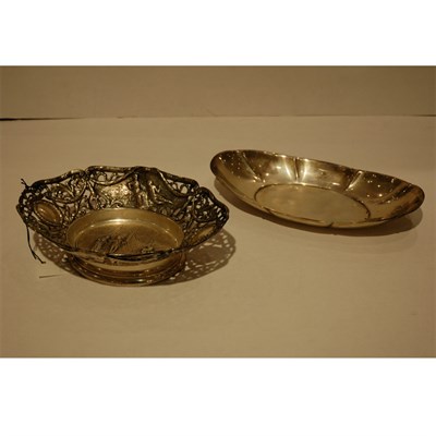 Lot 358 - Gorham Sterling Silver Repousse Bread Basket;...