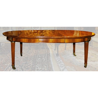 Lot 161 - Louis XVI Style Mahogany Dining Table With...