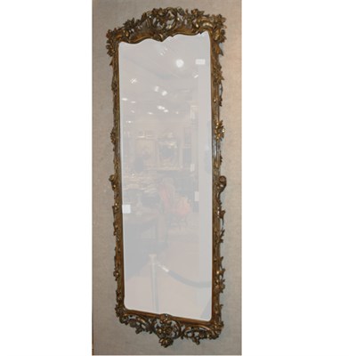 Lot 157 - Rococo Style Gilt-Wood Mirror Height 64 inches,...