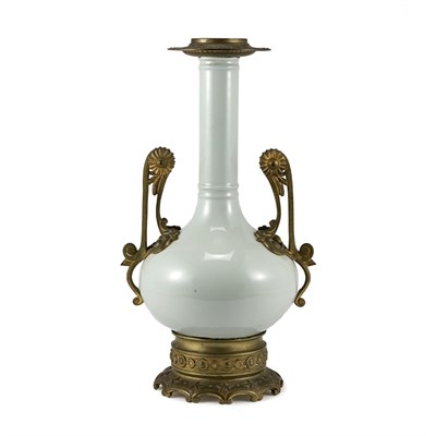 Lot 241 - Gilt-Bronze Mounted Celadon Glazed Porcelain...