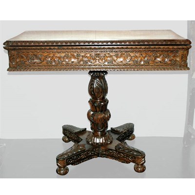 Lot 423 - Anglo Colonial Regency Style Rosewood Games...