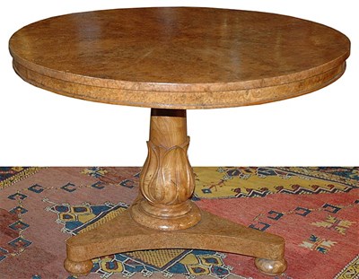 Lot 275 - William IV Style Burl-Wood Veneered Occasional...