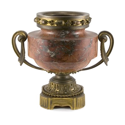 Lot 165 - Louis XVI Style Gilt-Bronze and Marble Urn...