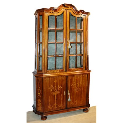 Lot 436 - Dutch Baroque Style Marquetry Inlaid Mahogany...