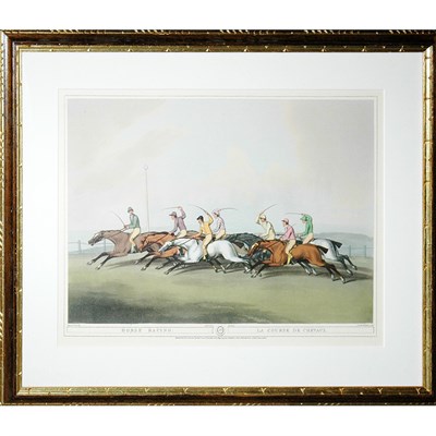 Lot 64 - After Samuel Howitt HORSE RACING Color...