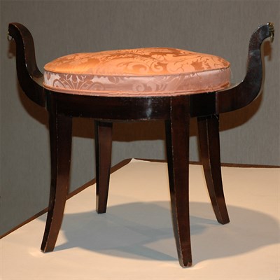 Lot 125 - Regency Style Mahogany Stool Height 21 1/2...