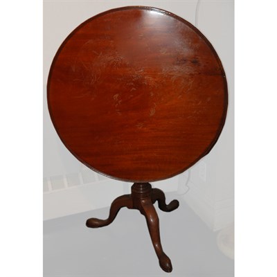 Lot 129 - George III Style Mahogany Tilt-Top Tea Table...