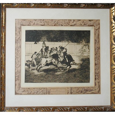 Lot 78 - Francisco de Goya EL ESFORZADO RENDON PICANDO...