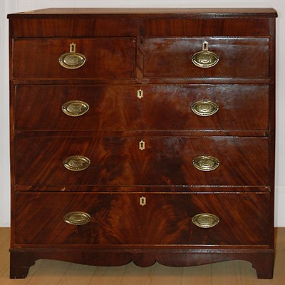 Lot 190 - George III Style Mahogany Chest of Drawers...