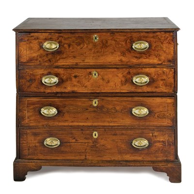 Lot 375 - Colonial George III Elm Campaign Chest Late...