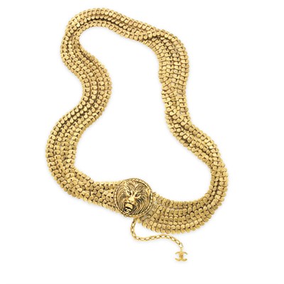 Lot 184 - Chanel Chain Link Belt Mid 1980s Four strands...
