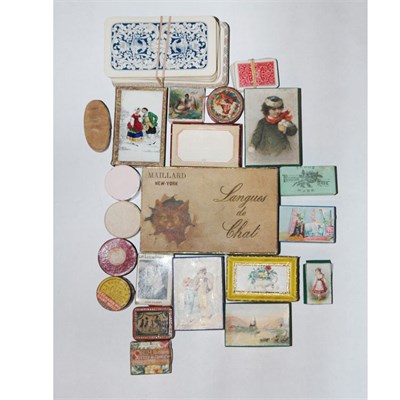 Lot 231 - Group of Late Victorian Boxes and Playing Cards