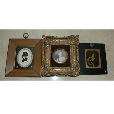 Lot 240 - Group of Portrait Miniatures Approximately...