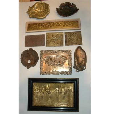 Lot 249 - Group of Ten Gilt Bronze and Metal Articles...
