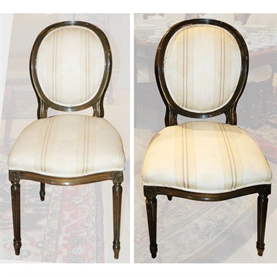 Lot 284 - Assembled Set of Six Louis XVI Style Dining...