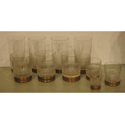 Lot 303 - Set of Gilt-Metal Mounted Cut Glassware...