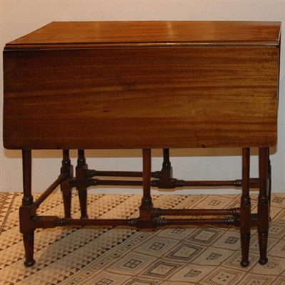 Lot 333 - George III Style Mahongay Spider Leg Drop-Leaf...