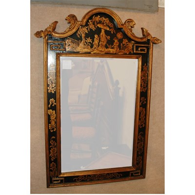 Lot 371 - George III Style Chinoiserie Decorated Black...