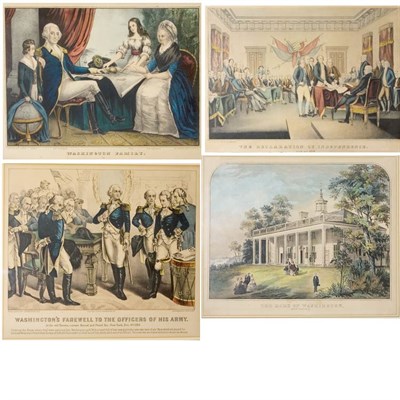 Lot 115 - Currier & Ives THE HOME OF WASHINGTON;...