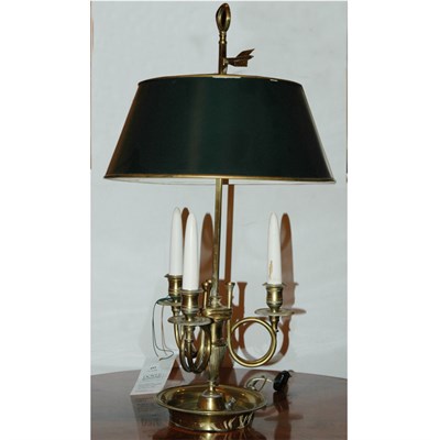 Lot 493 - Louis XVI Style Gilt-Bronze Bouillotte Lamp...