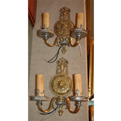 Lot 442 - Pair of Louis XVI Style Silver and Gilt Metal...