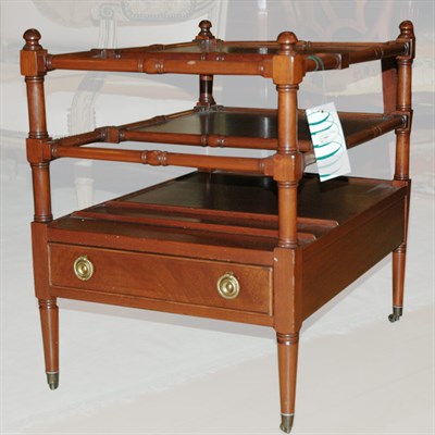 Lot 452 - Regency Style Mahogany Canterbury Height 22...