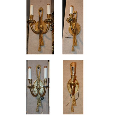 Lot 461 - Pair of Neoclassical Style Gilt-Metal...