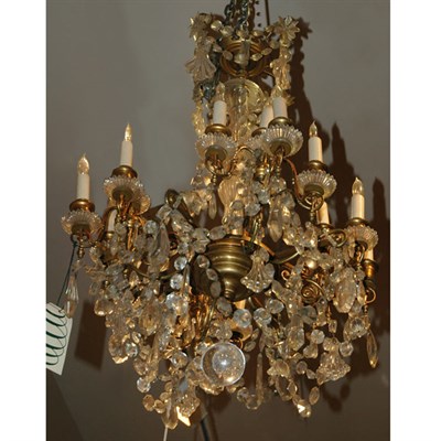 Lot 420 - Rococo Style Gilt-Metal and Glass...