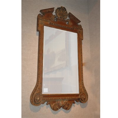 Lot 514 - George II Style Carved Wood Mirror Height 46...