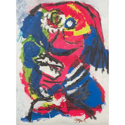 Lot 118 - Karel Appel Dutch, 1921-2006 Personnage Signed...