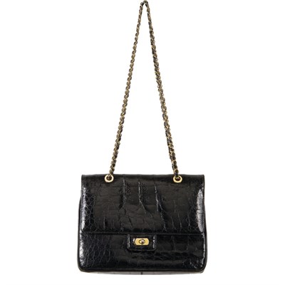 Lot 241 - Lana Marks Black Alligator 2/55 Style Bag With...