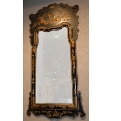Lot 521 - George II Style Chinoiserie Decorated Black...