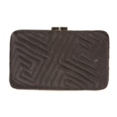Lot 441 - Judith Leiber Evening Bag 1980s Black satin...