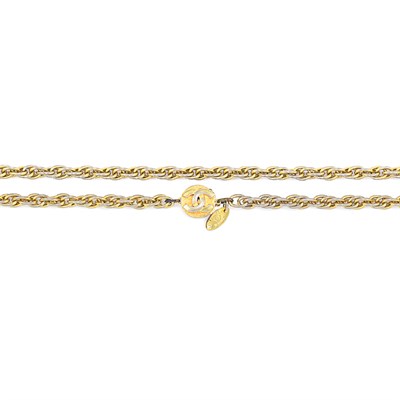 Lot 157 - Chanel Gilt-Metal Chain Sautoir 1982 The clasp...