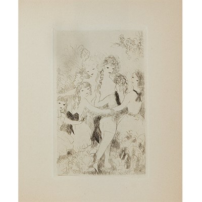 Lot 181 - BLOCH, JEAN-RICHARD Dix Filles dans un Pre....
