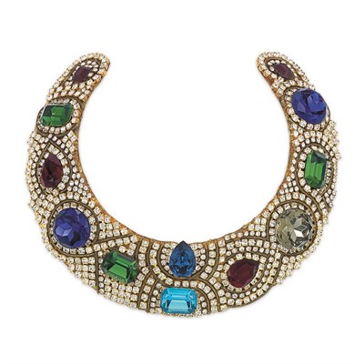Lot 433 - Jeweled Rigid Collar 1986 Gilt-metal applied...