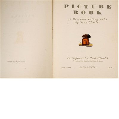 Lot 200 - CLAUDEL, PAUL Picture Book. New York: John...