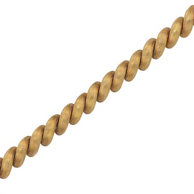 Lot 261 - 18 Kt. Gold Bracelet Brushed curved tubular...