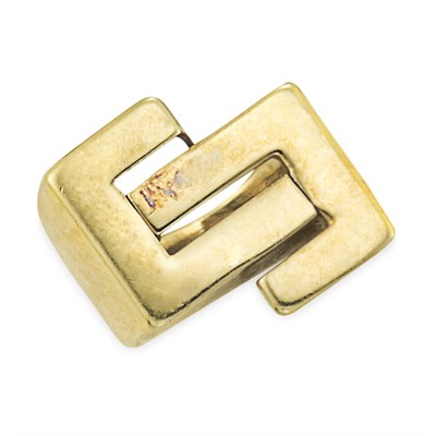 Lot 265 - Gold Geometric Ring Circa 1970 Stamped: 750...