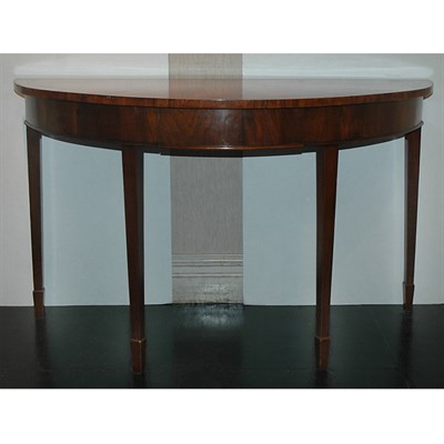 Lot 364 - George III Mahogany and Satinwood Console The...