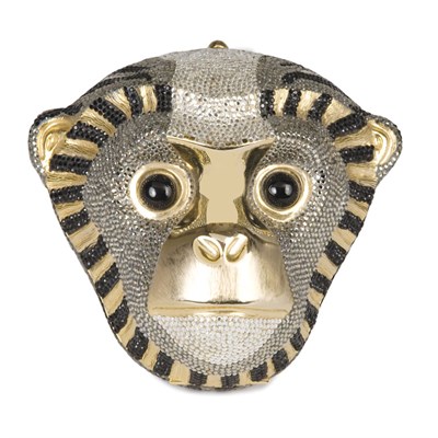 Lot 446 - Judith Leiber Monkey Minaudiere Textured...