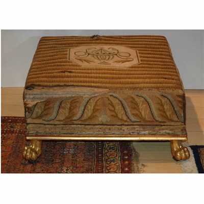 Lot 480 - Neoclassical Style Gilt-Wood Stool Height 12...