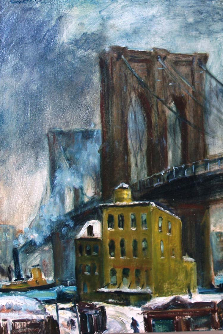 Lot 80 - Cecil Bell American, 1906-1970 Brooklyn Bridge,...