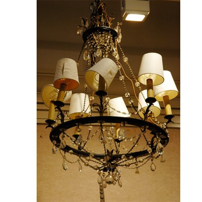 Lot 468 - Continental Neoclassical Style Eight-Light...