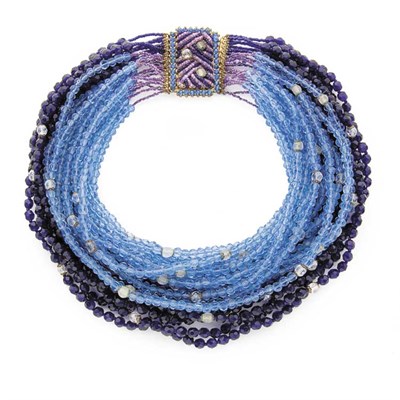 Lot 211 - Ornella Necklace 1950s Twenty-four strands of...